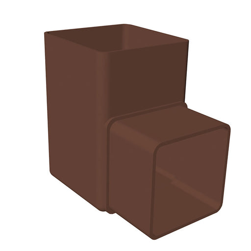 Brown Freefoam Square 90° Offset Down Pipe Bend