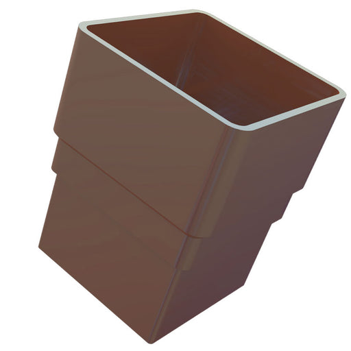 Brown Freefoam Square Downpipe Socket