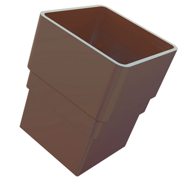 Brown Freefoam Square Downpipe Socket