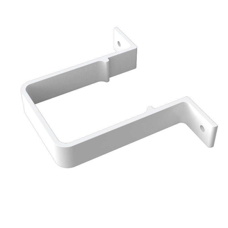 White Freefoam Square Downpipe Clip
