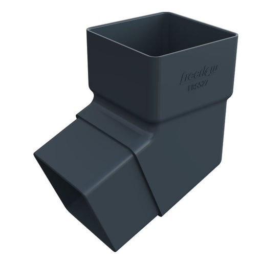 Anthracite Grey Freefoam Square 112° Offset Down Pipe Bend