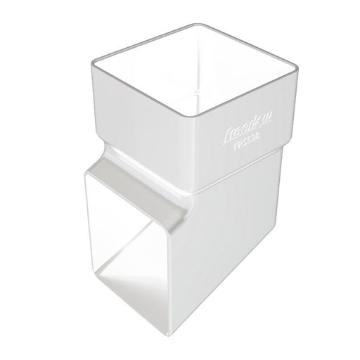 White Freefoam Square Gutter Shoe