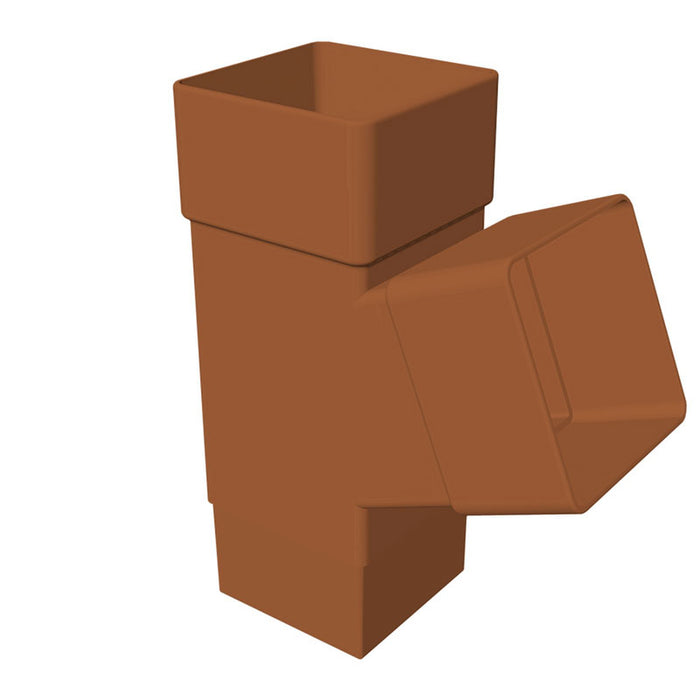 Caramel Freefoam Square 112° Down Pipe Branch