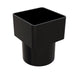 Black Freefoam Square to Round Down Pipe Adapter