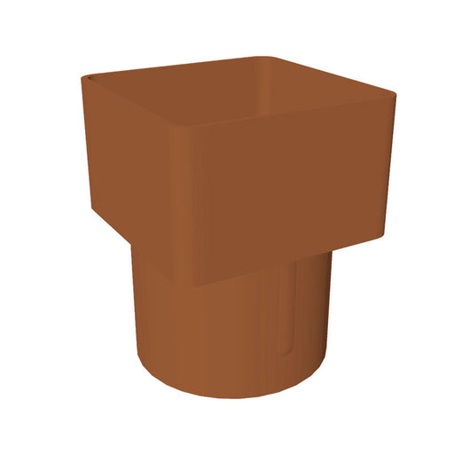 Caramel Freefoam Square to Round Down Pipe Adapter