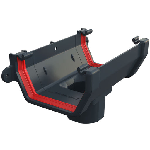 Anthracite Grey Freefoam Square Running Outlet