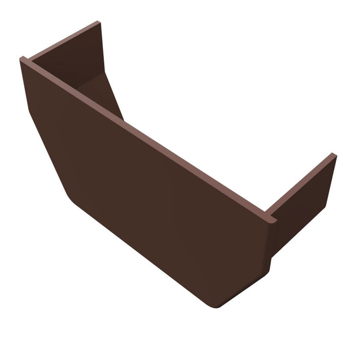 Brown Freefoam Square Gutter Internal Stop End