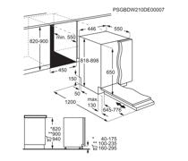 AEG FSE74507Z F/I 10 Place Slimline Dishwasher
