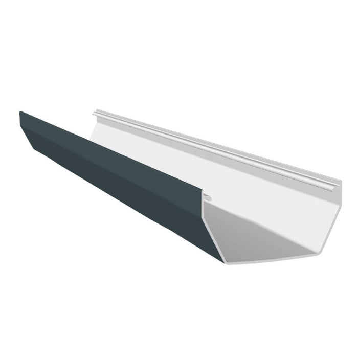 Anthracite Grey Freefoam Square Gutter (4m Length) — Trade Superstore ...