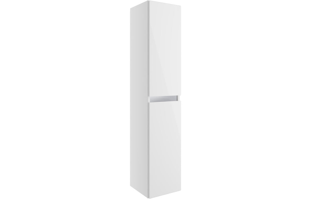 Milano 300mm 2 Door Wall Hung Tall Unit - White Gloss