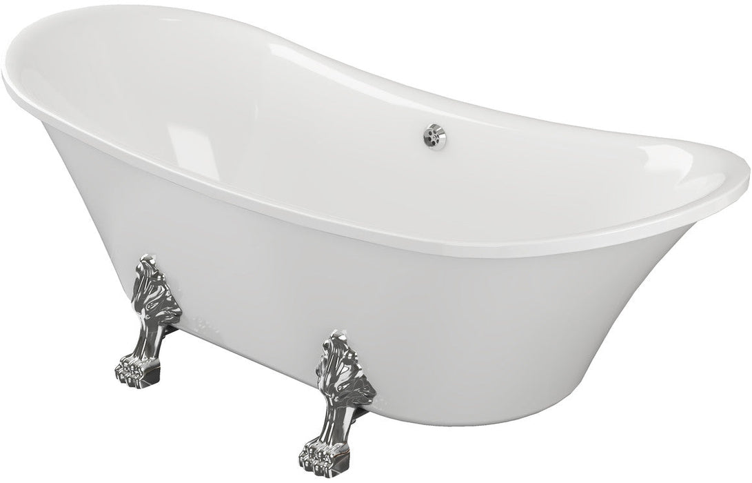 Fairhaven Freestanding 1760x710x775mm 0TH Bath w/Feet