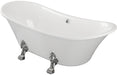 Fairhaven Freestanding 1760x710x775mm 0TH Bath w/Feet