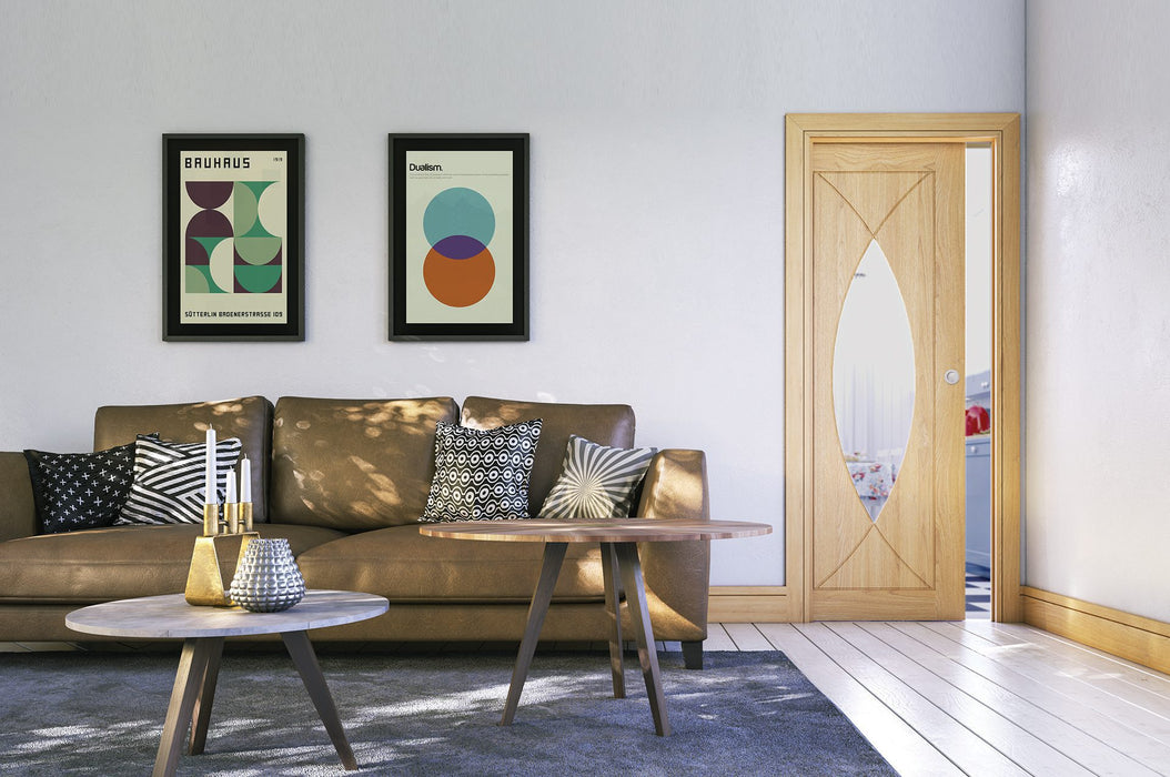 Deanta Amalfi Prefinished Oak Glazed Door