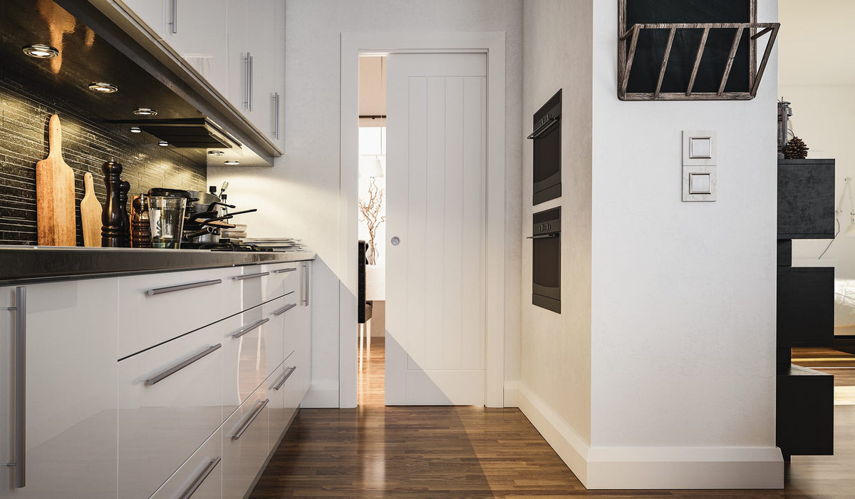 Deanta Ely White Primed Door