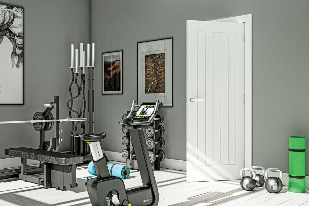 Deanta Ely White Primed Door