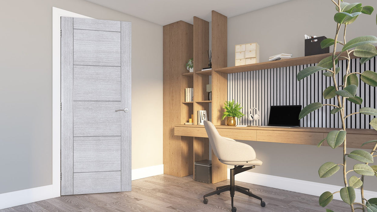Deanta Montreal Light Grey Ash Door