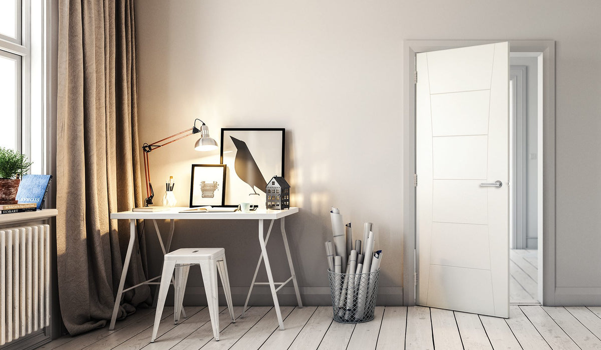 Deanta Pamplona White Primed Door