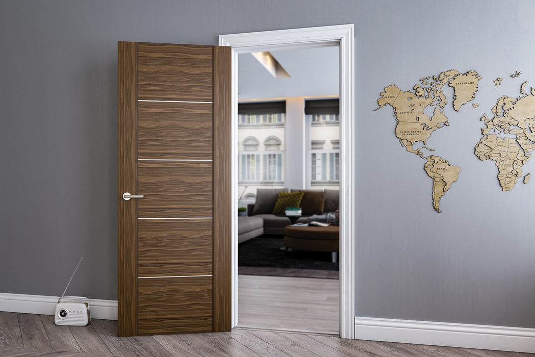 Deanta Valencia Prefinished Walnut Door