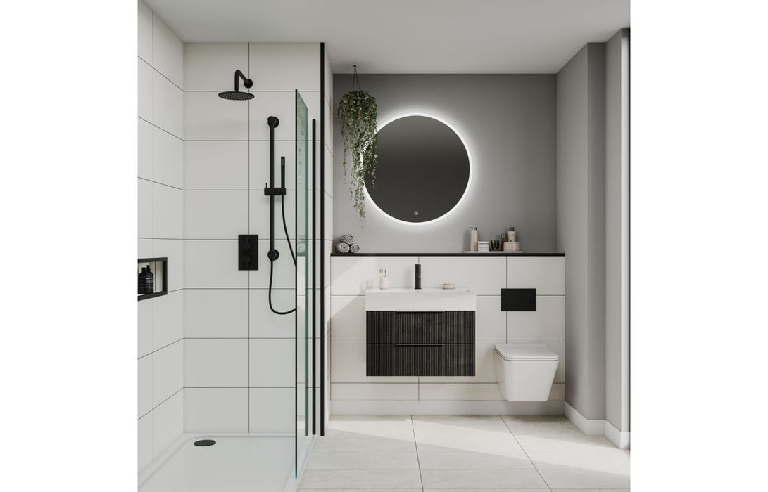 Fibo Contemporary - White Contrast (Tile Effect)