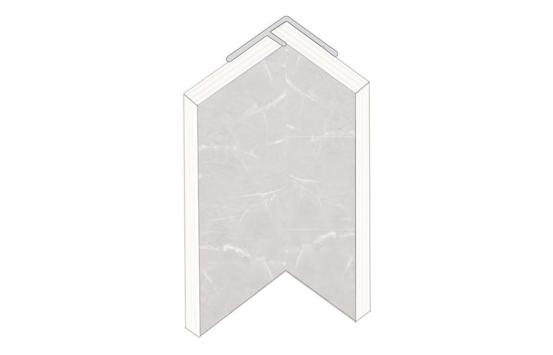 Fibo Aluminium Internal Hidden Profile 2360mm