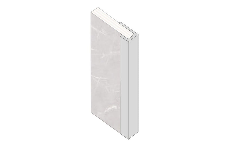 Fibo J-Shaped End Cap Profile 2.4m