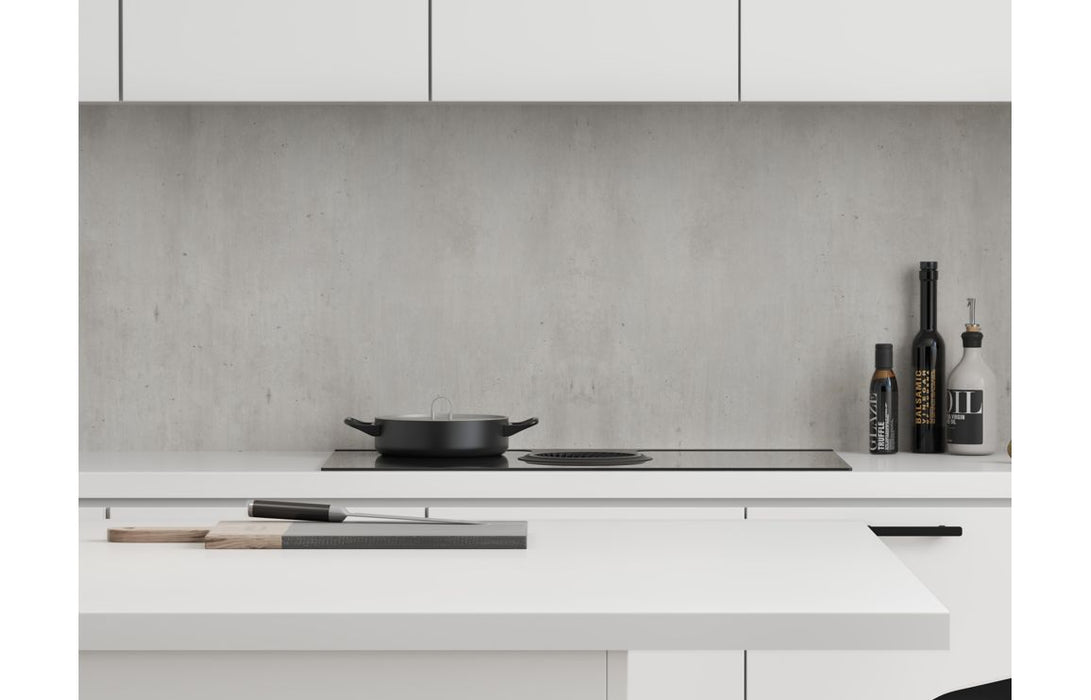 Fibo Plain Panel 600x580mm Splashback - Cracked Cement (Pk/2)