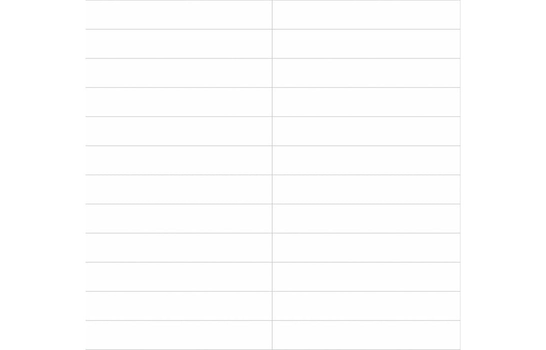 Fibo 30x5cm Rectangular Tile 600x580mm Splashback - Denver White (Pk/2)