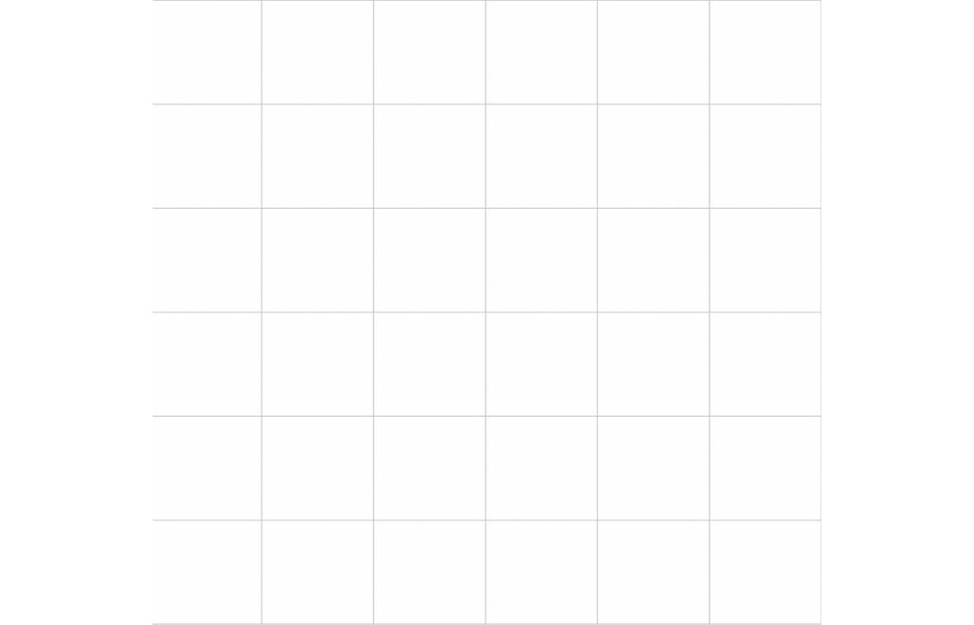 Fibo 10x10cm Square Tile 600x580mm Splashback - Denver White (Pk/2)