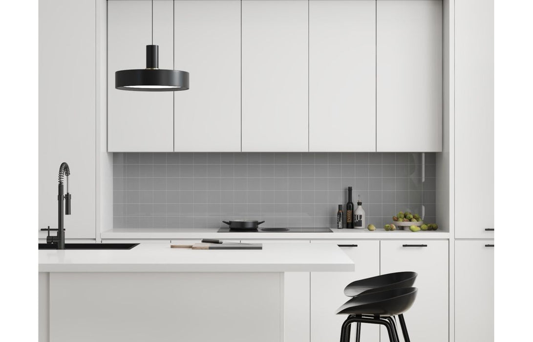 Fibo 10x10cm Square Tile 600x580mm Splashback - London (Pk/2)