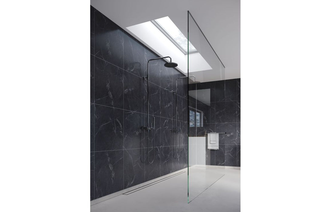 Fibo Marble - Black Marble (Tile Effect)