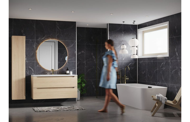 Fibo Marble - Black Marble (Tile Effect)