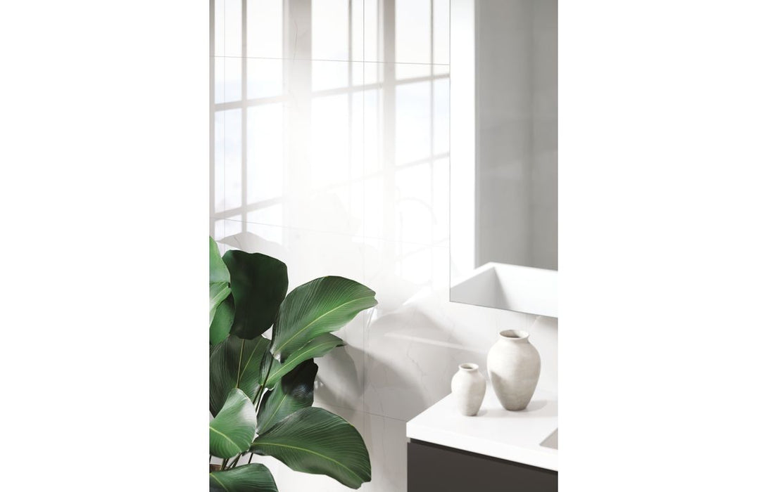 Fibo Marble - Bright Marble (Tile Effect)