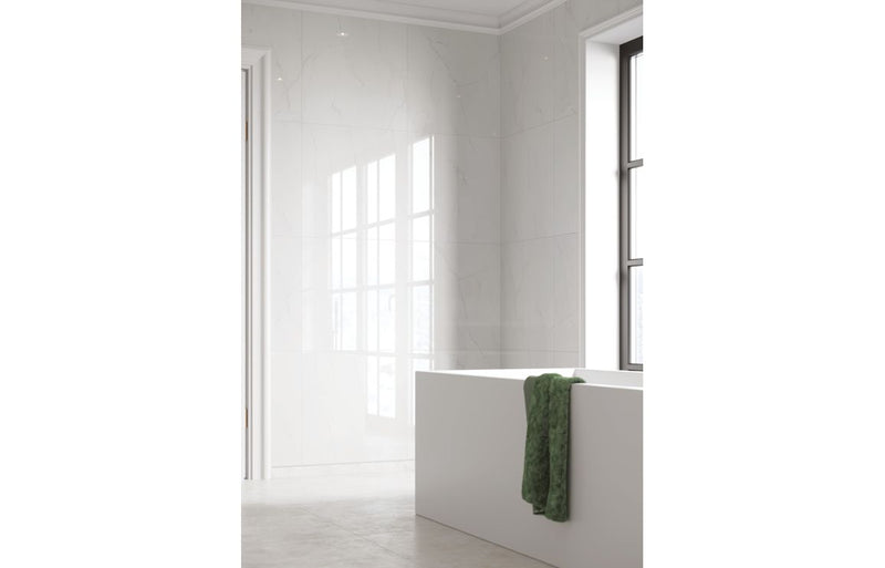 Fibo Marble - Bright Marble (Tile Effect)