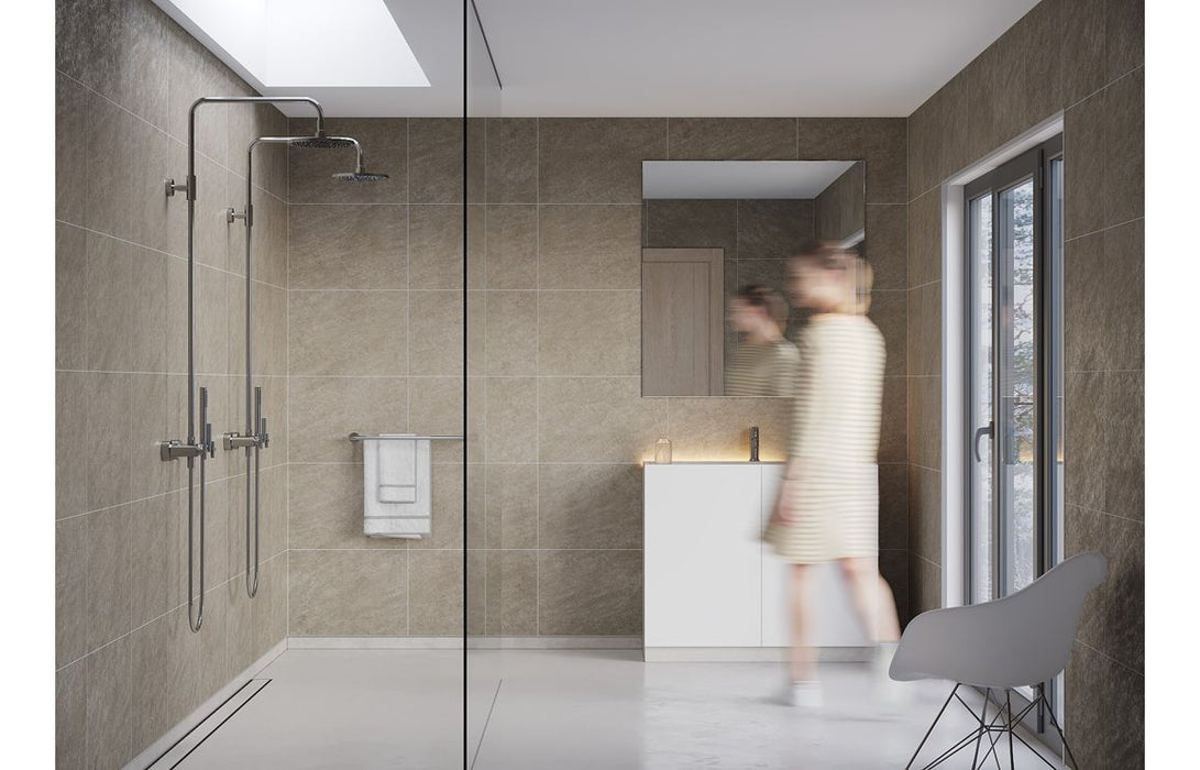 Fibo Scandinavian - Grey Sahara (Tile Effect)