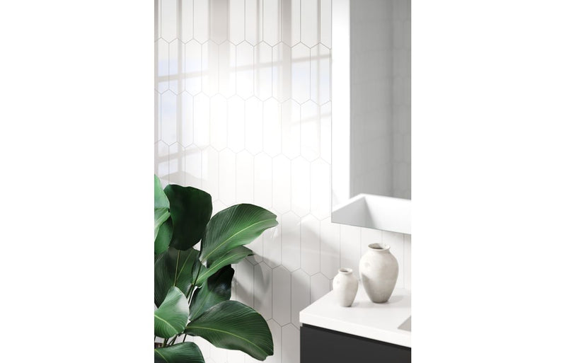 Fibo Urban - Denver White (Elongated Hexagonal)