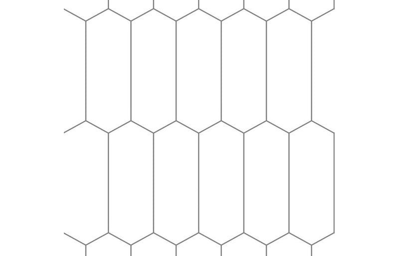 Fibo Urban - Denver White (Elongated Hexagonal)