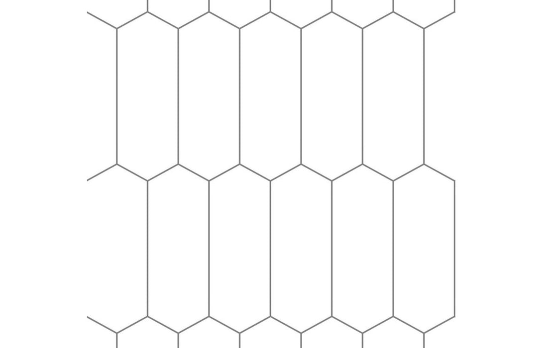 Fibo Urban - Denver White (Elongated Hexagonal)