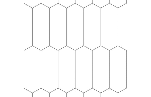 Fibo Urban - Denver White (Elongated Hexagonal)