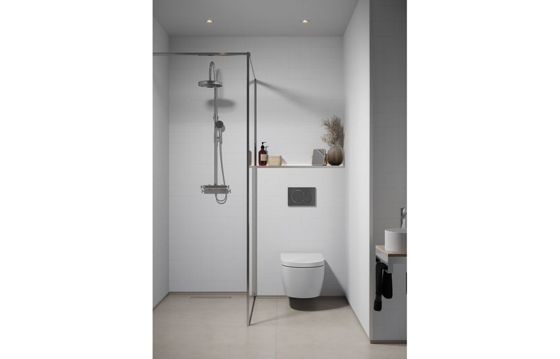 Fibo Urban - Denver White (Straight Herringbone)