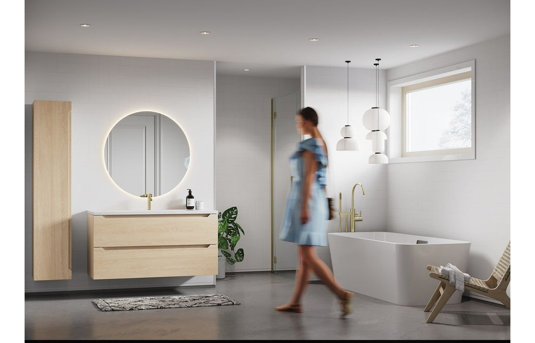 Fibo Urban - Denver White (Straight Herringbone)