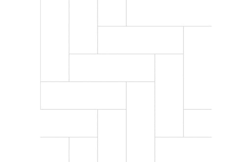 Fibo Urban - Denver White (Straight Herringbone)