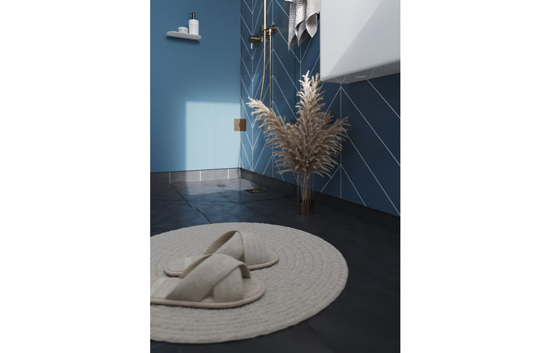 Fibo Urban - Dusty Blue (Chevron)