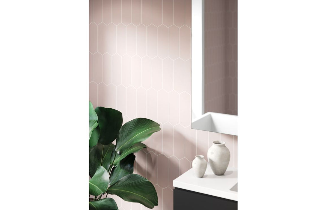 Fibo Urban - Dusky Pink (Elongated Hexagonal)
