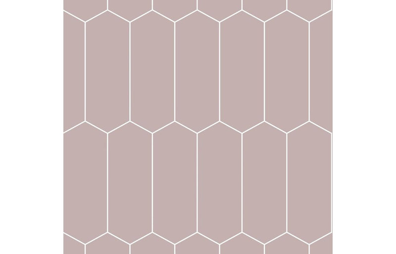 Fibo Urban - Dusky Pink (Elongated Hexagonal)