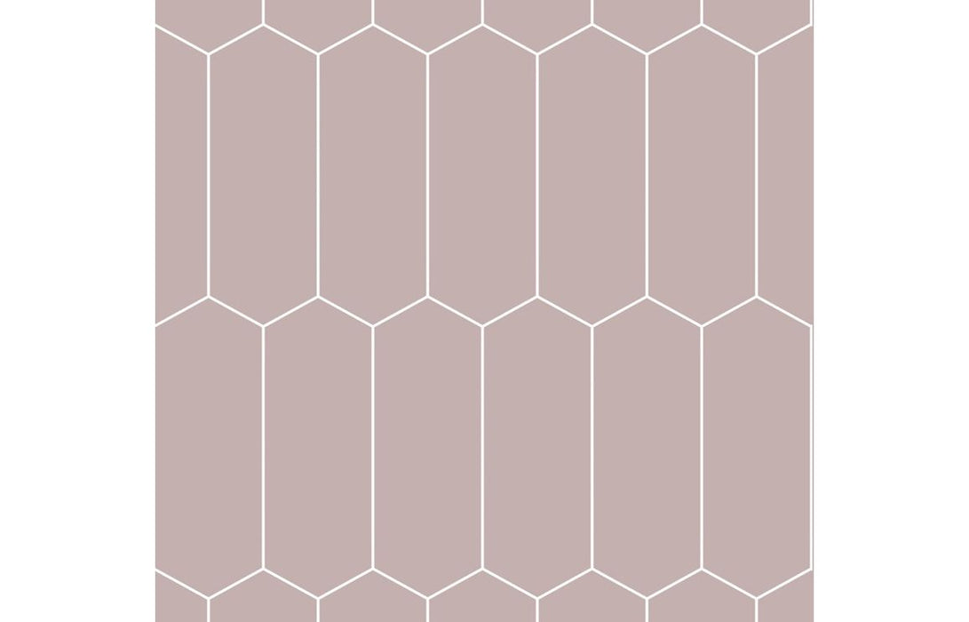 Fibo Urban - Dusky Pink (Elongated Hexagonal)