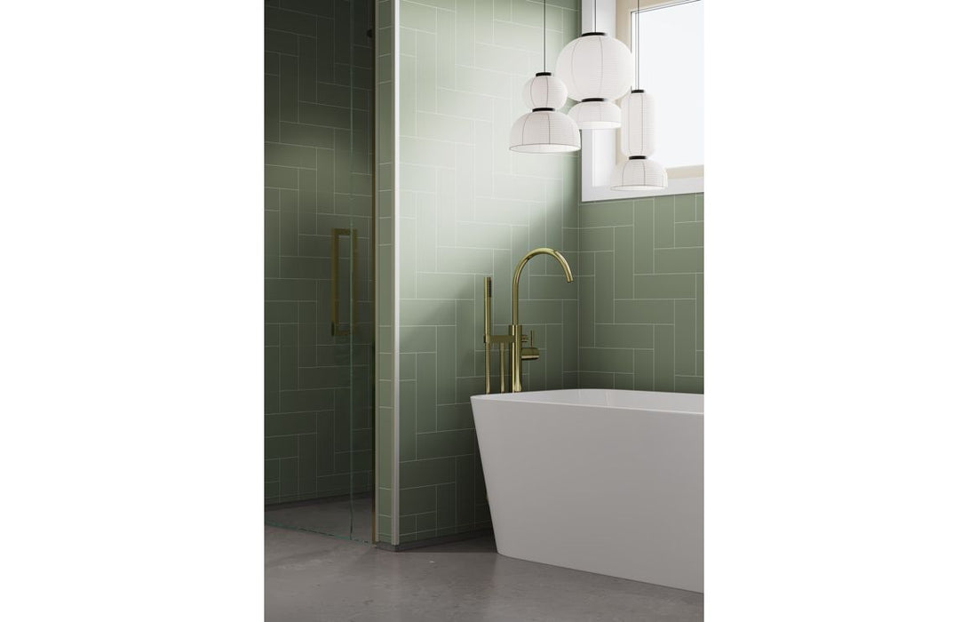 Fibo Urban - Olive Green (Straight Herringbone)