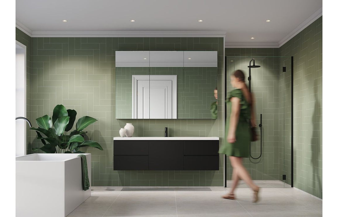 Fibo Urban - Olive Green (Straight Herringbone)