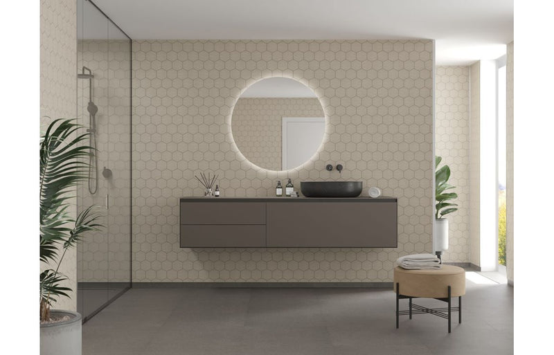 Fibo Urban - Rough Cement (Hexagonal)