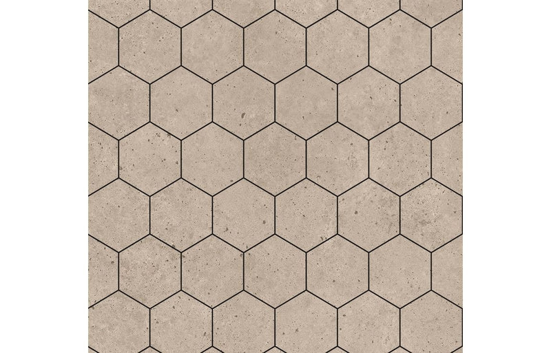 Fibo Urban - Rough Cement (Hexagonal)