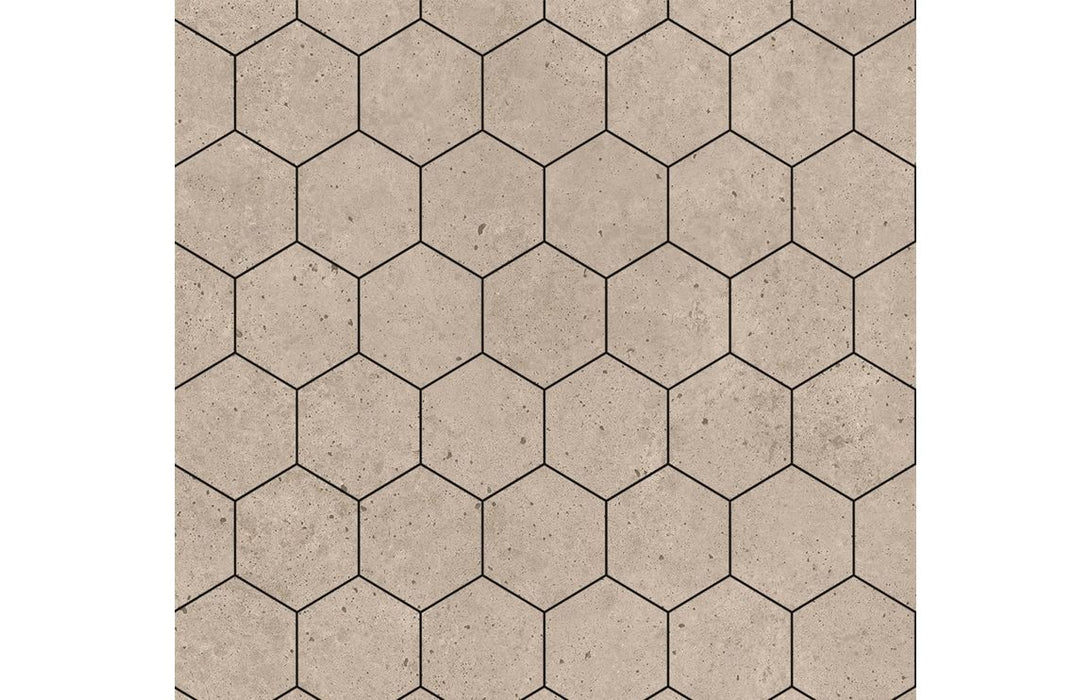 Fibo Urban - Rough Cement (Hexagonal)